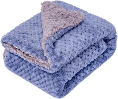 Miniatura 63 de Manta o manta mullida para bebé, suave, cálida y acogedora manta de vellón coral para niños pequeños, bebés o recién nacidos, para cuna, cochecito