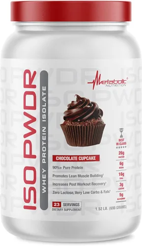 Miniatura 11 de Metabolic Nutrition Proteína de suero Isolate ISO PWDR Butter Pecan Cookie, 3.04 libras, 23 porciones, 0.86 oz de proteína, digestión rápida, cero