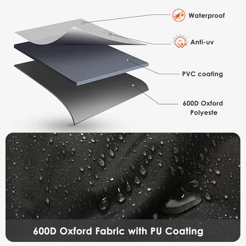 Miniatura 6 de Funda para parrilla Monument Grills Mesa 400M y Mesa 300, 53 pulgadas para 35000, 36000, resistente e impermeable, cubierta de barbacoa al aire libre