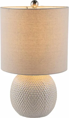 Miniatura 9 de BoutiqueRugs Manaloal - Lámpara de mesita de noche de cerámica con puntos boho para mesita de noche de dormitorio, iluminación lateral lateral