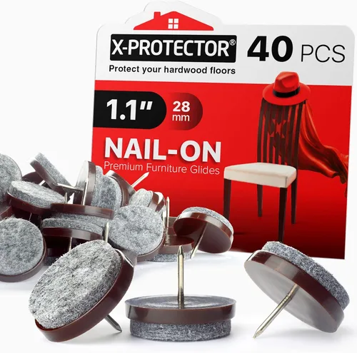 Miniatura 11 de X-Protector Almohadillas para Muebles con Martillo de Clavos - Martillo Magnético Pequeño con Garra para Instalar Protectores de Piso para Patas