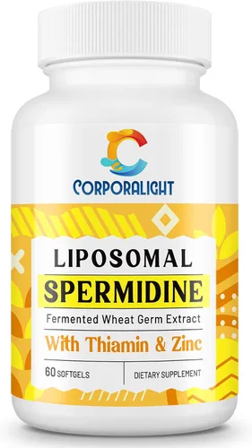 30mg Suplemento de Espermidina para Hombres y Mujeres, Alta Absorción, Más Potente que la Espermidina 3HCL - para Renovación Celular, Longevidad y