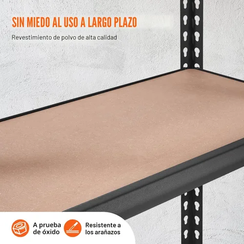 Miniatura 5 de VEVOR Unidad de Estantería de Almacenamiento, 5 Niveles Ajustables, Capacidad de 2000 lbs, Estantes de Garaje de Servicio Pesado Organizador