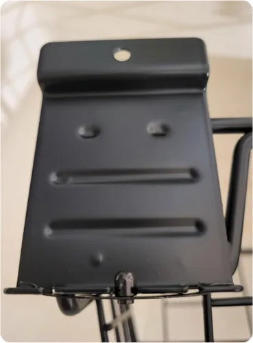 Miniatura 3 de GaragePro - Soporte para caña de pescar (par) de metal negro para organización de paneles de pared