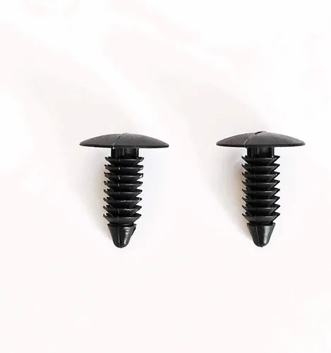 Miniatura 3 de 50 piezas de remaches grandes de plástico de varios calibres con agujero de 1/4 pulgadas para correas de patio, correas para silla de césped (negro)
