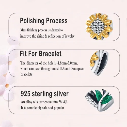 Miniatura 176 de LNQOBU Happy Life - Colgante para pulseras de abalorios, plata de ley 925 para mujer (con un espaciador de cuentas)