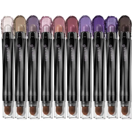 Miniatura 31 de 10 barras de sombra de ojos, brillo y neutro, color rosa champán, metálico, lápiz de sombra de ojos color crema con resistente a las manchas y al