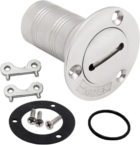 Miniatura 7 de Boat Water/Diesel/Gas/Fuel Deck Fill/Filler 1-1/2 Inch(38mm) with Keyless Cap 316 Stainless Steel Boat Deck Hardware for Boat, Yacht, Caravan