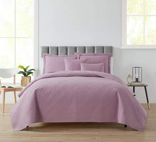 Clara Clark Quilts Tamaño Twin - Juego de Cubrecama Colcha para Todas las Estaciones, Tejido Pinsonic Juego de Ropa de Cama Ligera - Juego de