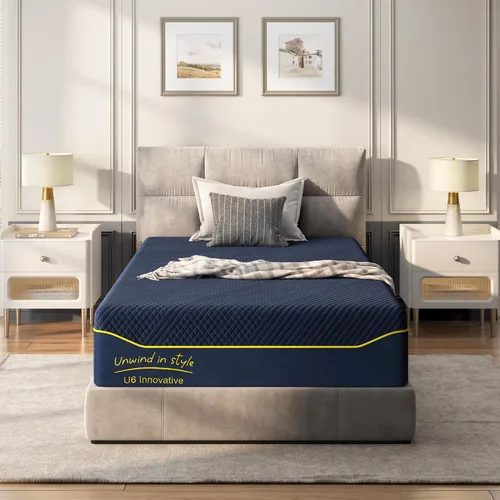 Miniatura 15 de Colchón Queen de 10 pulgadas, colchón de espuma viscoelástica con gel con capa superior refrescante para un sueño fresco, cama en una caja