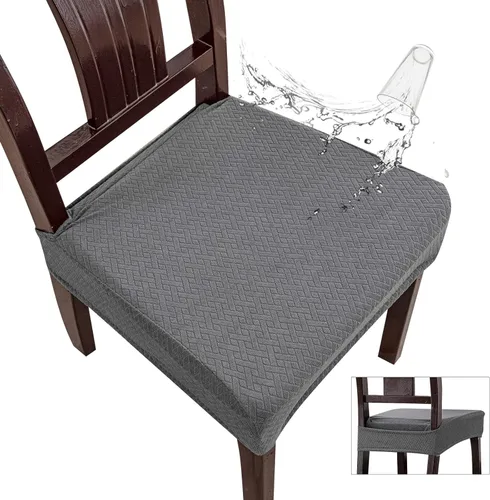 Miniatura 15 de Genina Fundas de asiento impermeables para sillas de comedor, fundas impermeables para sillas de comedor
