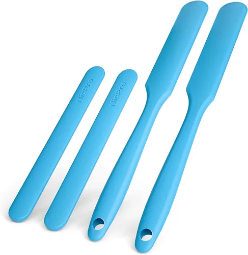 Nicpro Kit de palitos de silicona – 2 palitos de resina y 2 espátulas raspadoras para mezclar resina, cera, pintura, epoxi, manualidades