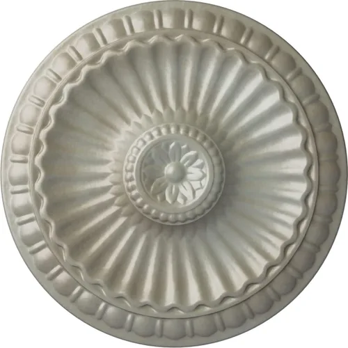 Miniatura 90 de Ekena Millwork CM11LI Medallón de techo Linus, 11 1/4"OD x 1 1/8"P 11 1/4", imprimado en fábrica Primed