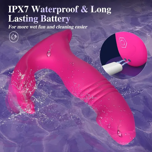 Miniatura 7 de Vibrador de empuje - Juguetes sexuales femeninos - Vibrador de control remoto 3 en 1 juguete sexual para vibradores de clítoris punto G, juguetes