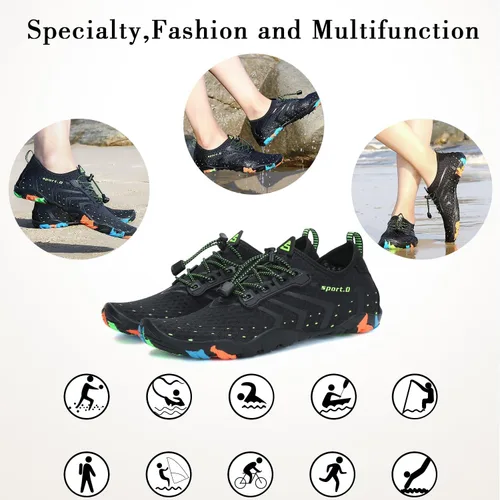 Miniatura 7 de Mishansha - Zapatos de agua para hombres y mujeres secado rápido para natación buceo surf deportes acuáticos piscina playa senderismo yoga