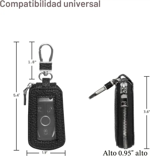 Miniatura 6 de Yuoyar Premium Leather Key Fob Case - Universal Car Key Holder