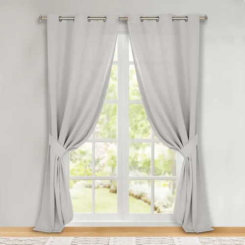 Miniatura 66 de Superior Cortinas Opacas, Oscurecimiento de Habitación, Dormitorio, Cortinas, Cocina, Acentos de Ventana de Sala de Estar, Bloqueo Solar, Térmico
