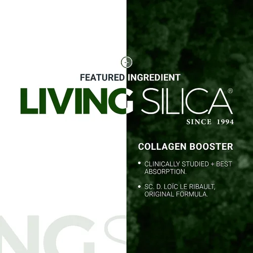 Miniatura 7 de Living Silica Potenciador de colágeno a base de plantas Potenciador de colágeno vegano Apoya la producción saludable de colágeno y elastina