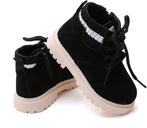 Miniatura 5 de myppgg Botas cortas para niños y niñas para exteriores impermeables para senderismo tobillos antideslizantes botas de nieve para bebés
