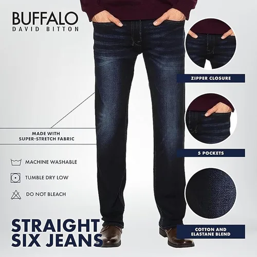 Miniatura 6 de Buffalo David Bitton Jeans Straight Six para hombre