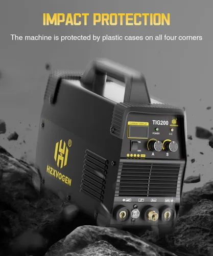 Miniatura 7 de H HZXVOGEN Soldador TIG 200A, HF TIG/Stick 2 en 1 máquina de soldadura con poste de gas, 110V 220V doble voltaje IGBT inversor TIG máquina