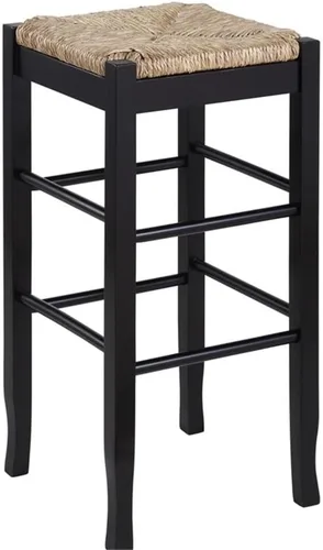 Miniatura 16 de Boraam Taburete cuadrado Rush de altura para barra, 29 pulgadas, capuchino