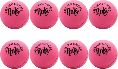 Miniatura 17 de Hi-Bounce Pinky Ball (paquete de 6) por JA-RU. Pelotas hinchables de goma para niños y adultos. Pelota de rebote rosa pequeña. Recuerdos de fiesta