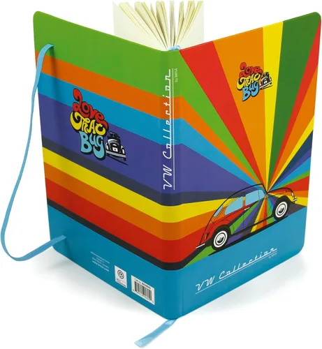 Miniatura 10 de BRISA VW Collection - Cuaderno Volkswagen, cuaderno de escritura, forrado con encuadernación de tapa dura en diseño Beetle Bug DIN A5