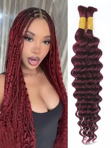 Miniatura 9 de RESACA 1 paquete de 14 pulgadas, 1 paquete de 14 pulgadas, cabello humano virgen brasileño rizado 10A para trenzar, sin trama, 10A, para trenzas #27