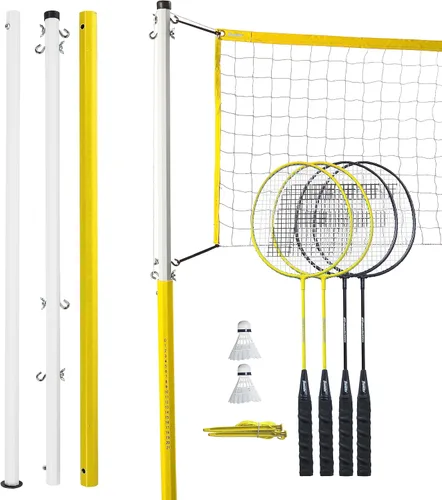 Miniatura 3 de Franklin Sports Juegos de Red de Bádminton - Patio Trasero al Aire Libre + Playa Red de Bádminton + Juego de Equipo - (4) Raquetas + (2) Volantes +