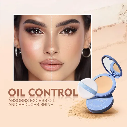Miniatura 6 de SACE LADY Polvo facial impermeable, fija maquillaje, controla el brillo, suaviza líneas finas para un acabado ligero impecable, polvo fijador mate