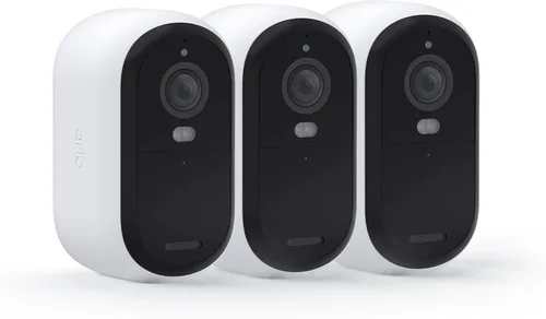 Arlo Essential Security - Cámara inalámbrica 2K con foco, interior/exterior, 2ª generación, audio de 2 vías, visión nocturna a color, activación de