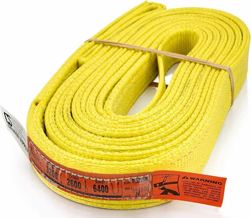 Miniatura 13 de DD Sling. Correa de 2 capas para levantamiento, de red de nylon, de doble ojal. Muy resistente (900 tejidos).Capacidad de carga vertical