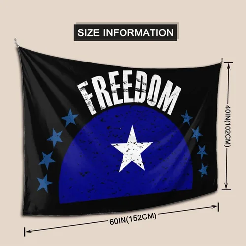 Miniatura 5 de LIFANGMI The Bonnie Blue Flag And Freedom Tapestry Wall Hanging 60x40 Inch Bedroom Living Room Dormitory Home Decoration Wall Tapestry