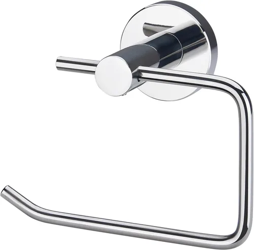 Soporte de papel higiénico cromado montado en la pared, soporte de rollo de papel higiénico ajustable de acero inoxidable SUS304 para baño, cocina,