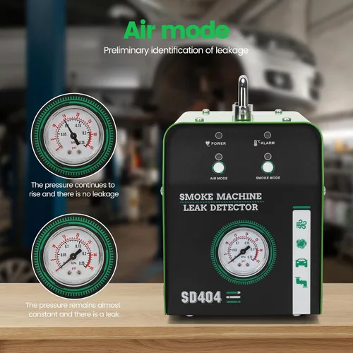 Miniatura 3 de Haoguo Máquina de humo automotriz, probador de fugas de humo EVAP de modo dual para automóvil, bomba de aire integrada y generador de humo