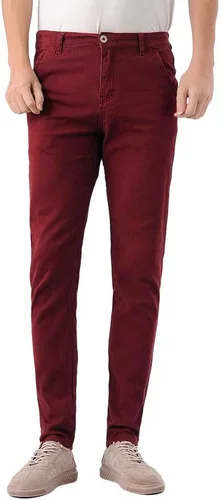 Miniatura 3 de Plaid&Plain - Pantalones de color caqui elásticos y ajustados para hombre