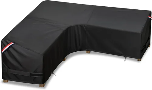 Miniatura 12 de KylinLucky Funda de sofá modular impermeable resistente de 85 pulgadas de ancho x 37 pulgadas de profundidad x 35 pulgadas de alto, funda de sofá