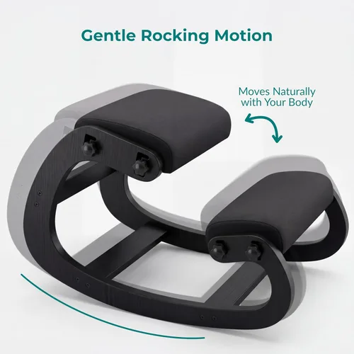 Miniatura 6 de NYPOT Silla ergonómica de rodillas con asientos ajustables - Silla de rodillas para corrección de postura y taburete oscilante para rodillas