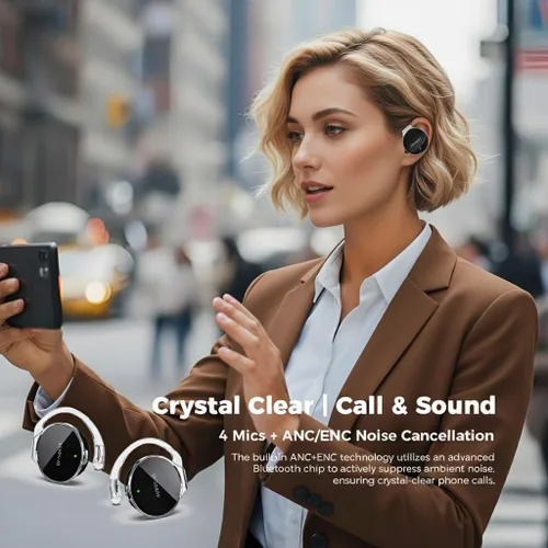 Miniatura 2 de Auriculares Bluetooth 5.4, con cancelación de ruido, auriculares inalámbricos con clip en forma de gota de agua, auriculares deportivos Bluetooth
