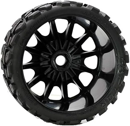 Miniatura 4 de Powerhobby Raptor - Neumáticos/ruedas RC con cinturón Monster Truck con 0.669 in hexagonal (4) compuesto deportivo Compatible con: Arrma Outcast