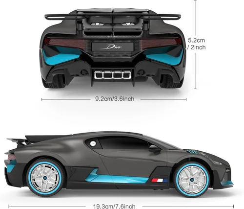 Miniatura 4 de RASTAR Bugatti - Auto a control remoto Bugatti Divo 1:24, auto de juguete Bugatti para niños y adultos