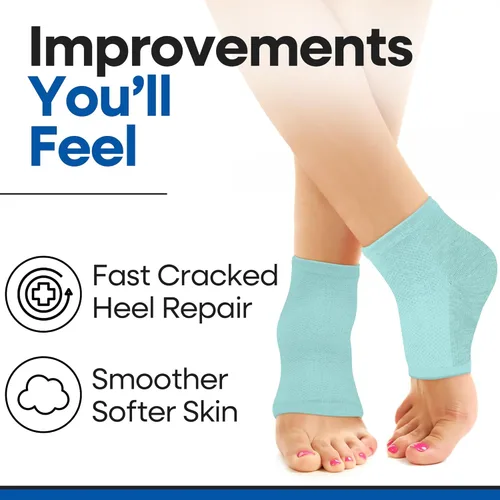 Miniatura 6 de Calcetines hidratantes para mujeres y hombres Tratamiento de talón agrietado de aloe vera Removedor de callos en los pies Calcetines de aloe