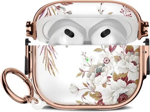 Miniatura 48 de Maxjoy para Funda Linda de AirPods 2 (2019) con Bloqueo de Seguridad, Compatible con Funda de AirPod de 2ª Generación de Mármol para Mujeres