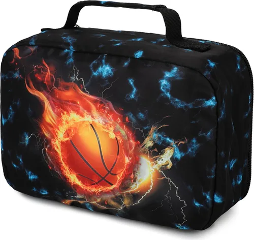 Miniatura 17 de LEDAOU Lonchera para Niños Bolsa de Almuerzo Aislada Niños Niñas Pequeños Lonchera Reutilizable para Escuela Picnic Senderismo Azul