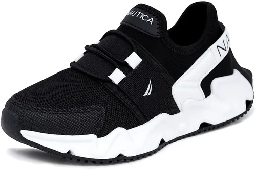 Nautica - Zapatillas para correr para niños Zapatos cómodos para niños y niñas Tallas para niños grandes y pequeños - (Con cordonesElástico)