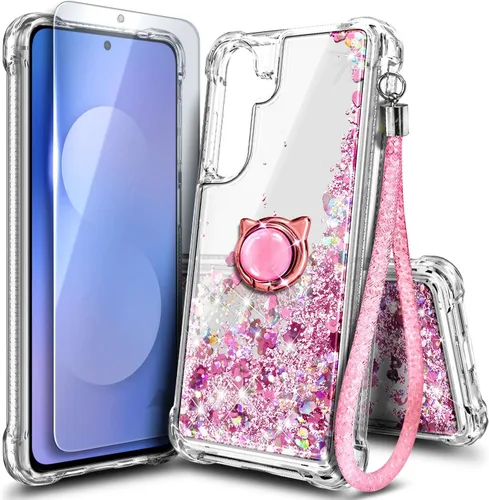 Miniatura 29 de NGB Diseñada para funda Samsung Galaxy Note 10+ (Plus), Rosa/Aguamarina Funda con Purpurina Líquida Brillante Linda para Mujeres Niñas Niños