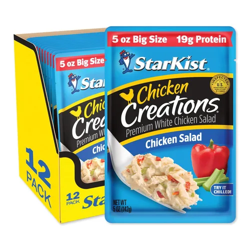 Miniatura 45 de StarKist Chicken Creations BOLD - Bolsa estilo búfalo (5 onzas, 12 unidades) Carne blanca totalmente cocida con alto contenido de proteínas, sin
