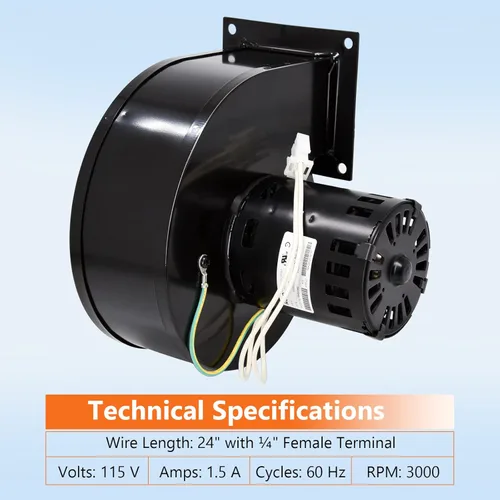 Miniatura 2 de Criditpid Reemplazo del ventilador de convección para Napoleon NPS40, NPS45, Timberwolf TPS35 estufa de pellets, PSCB, W062-0021, W062-0025