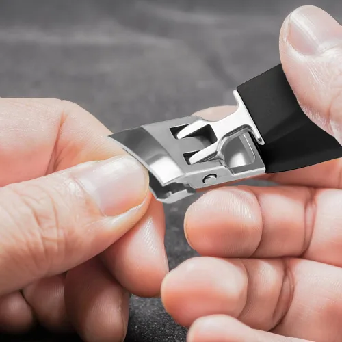 Miniatura 7 de Cortaúñas con apertura amplia anti-salpicaduras, cortaúñas inclinadas a prueba de salpicaduras de mango largo, cortaúñas para uñas encarnadas